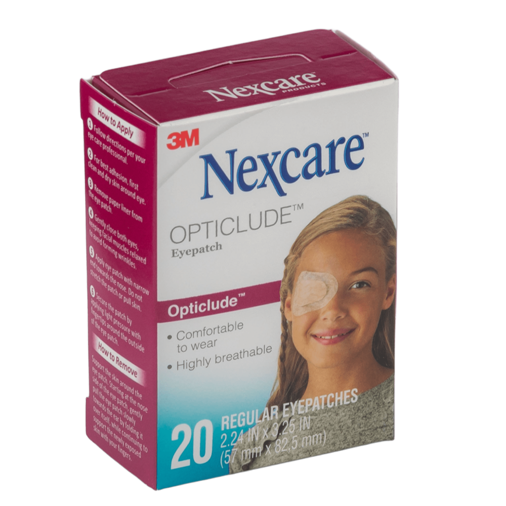 PARCHE OCULAR ADULTO OPTICLUDE NEXCARE 3M x 20 unidades