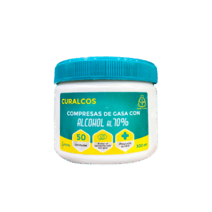 POMOS DE GASA CON ALCOHOL 70% x 50 unid.