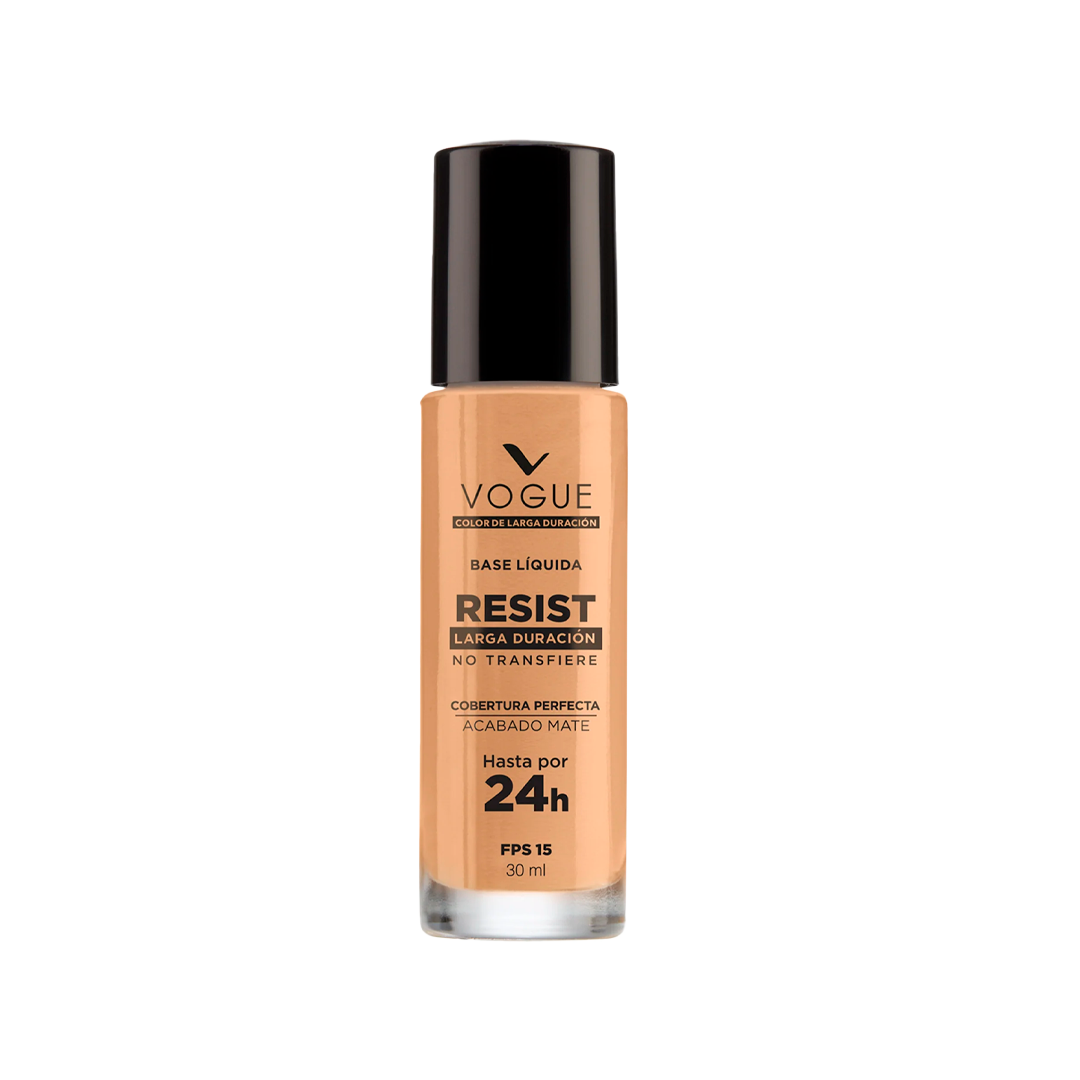 Vogue Base Liquida Resist Miel Fps 15 X 30 Ml