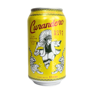 Curandero Bebida Soda Mate Sin Azucar x 355 ML