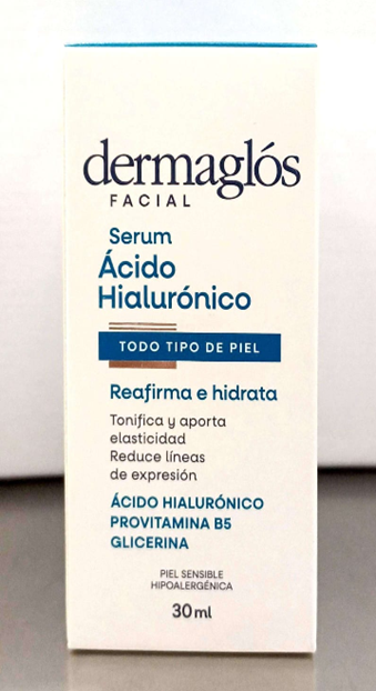 DERMAGLOS FACIAL SERUM CON ACIDO HIALURONICO x 30mL