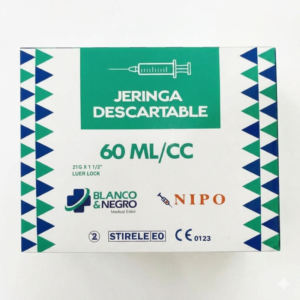 JERINGA 60mL ROSCA C/A 21G x 1 1/2 x 25 unid.