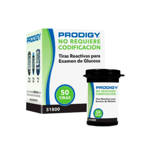 TIRAS REACTIVAS PRODIGY E/GLUCOSA x 50unidades