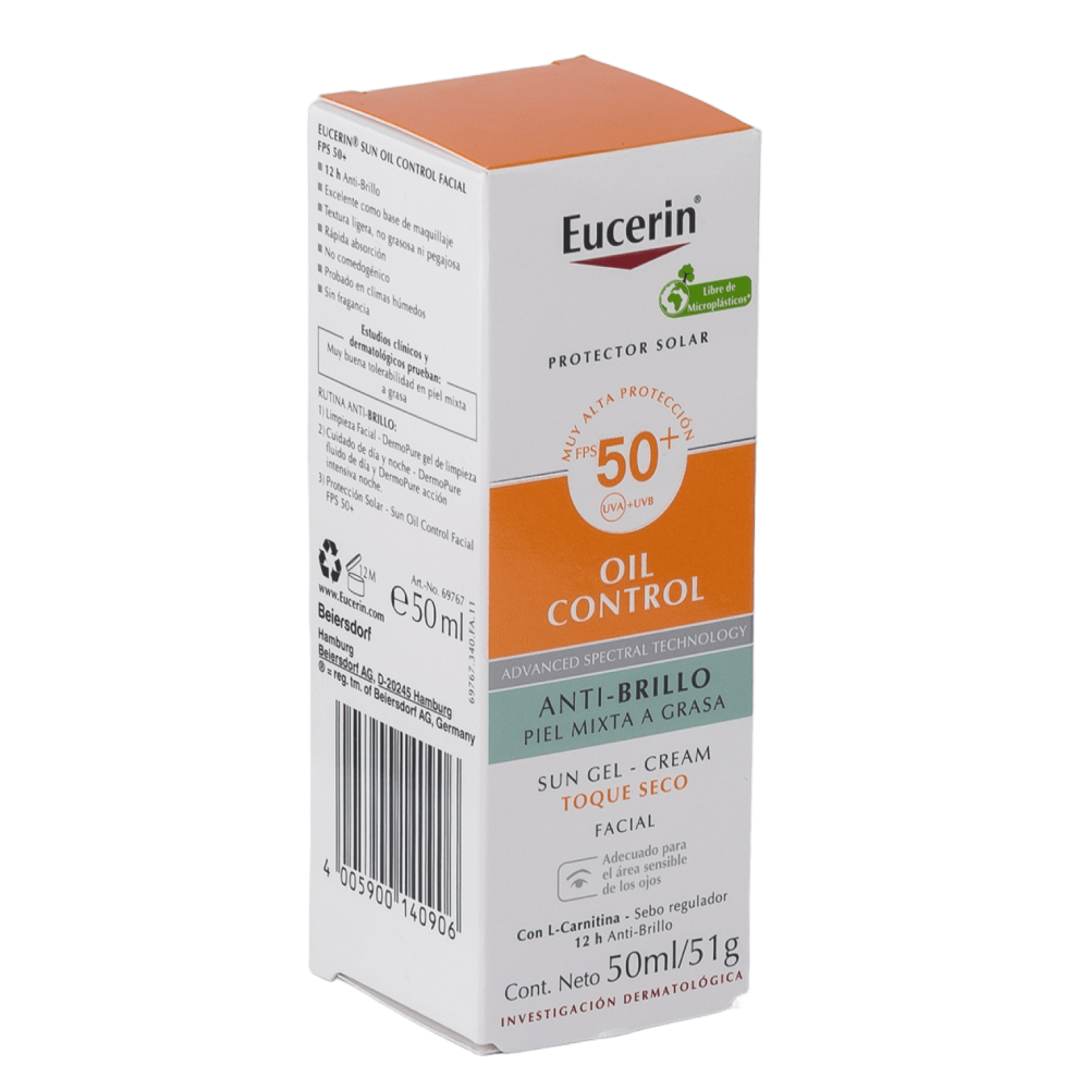 EUCERIN SUN OIL CONTROL FPS 50 ANTI BRILLO PIEL MIXTA/GRASA x 50 ml